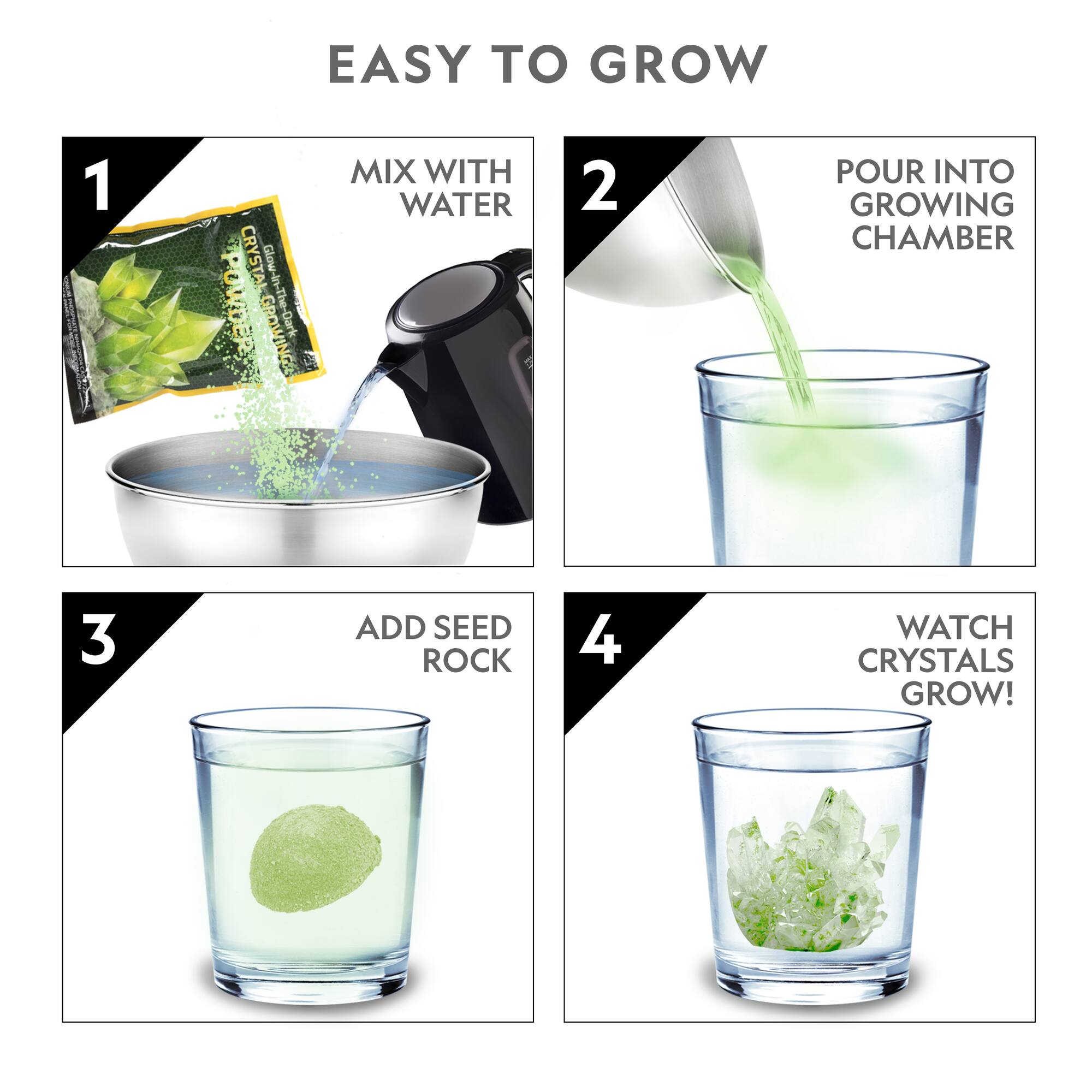 National Geographic™ Glow-In-The-Dark Crystal Lab